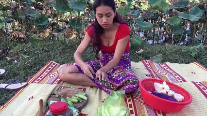 OOPS TV - Beautiful Girl Village Food Factory in Cambodia #7