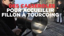 A Tourcoing, pro et anti-Fillon s'affrontent à coups de slogans