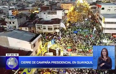 Cierre de campaña presidencial en Guayaquil