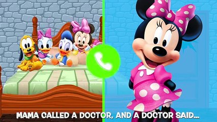 Cinco Pequeños Amigos de Mickey Saltando en la Cama Rima de cuarto de niños | Mickey Minnie, Donald Daisy G