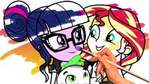 Mi Pequeño Pony para Colorear Libro de Equestria Girls de la Amistad de los Juegos de MLP Velocidad de Dibujo Colori