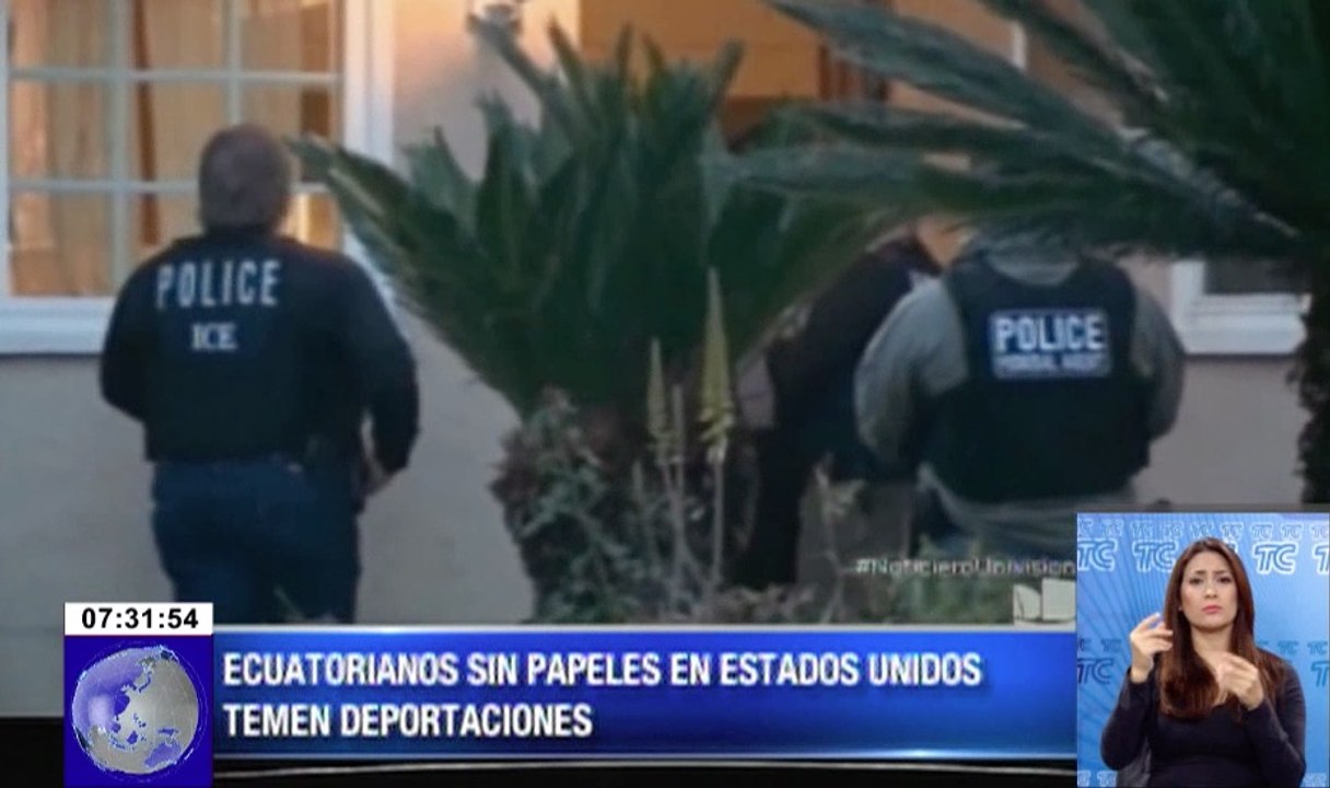 Ecuatorianos preocupados por política migratoria de Trump