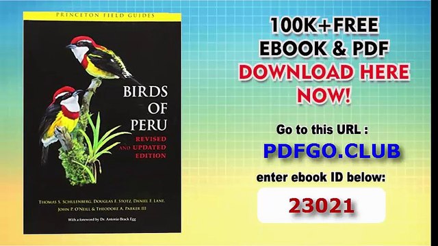 Birds of Peru (Princeton Field Guides)