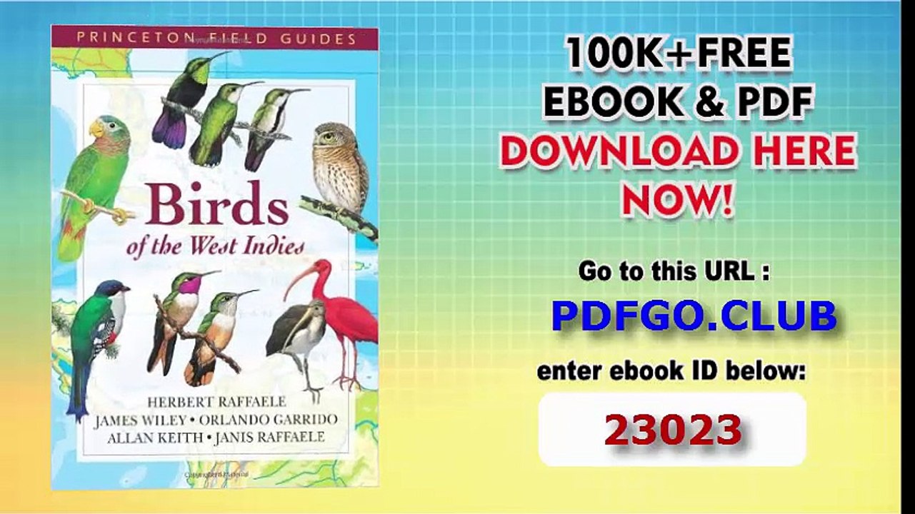 Birds of the West Indies (Princeton Field Guides)
