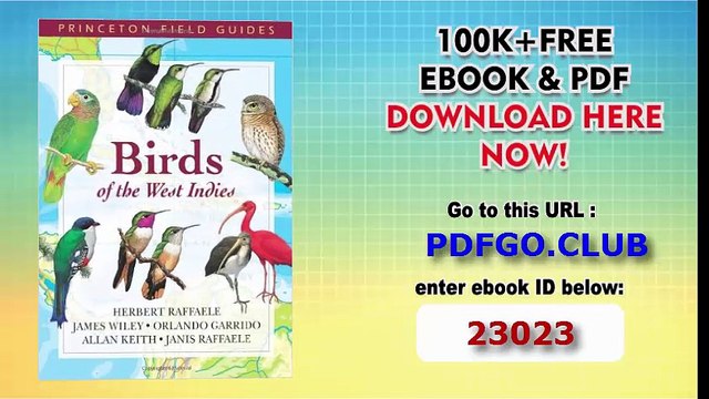 Birds of the West Indies (Princeton Field Guides)