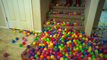 Spiderman Vs Venom Ball Pit War In Real Life!