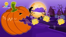 Learn Colors with Halloween Pacman Pumpkin Colours for Kids Monsters Halloween Videos for Children