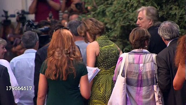 Alan Rickman, Rebecca Hall and Patrice Leconte at Celebrity Sightings - Venice Film Festival Day 08 - 04/09/2013