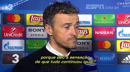 Luis Enrique fica bravo com jornalista após derrota para o PSG