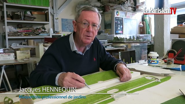 A Saint Maur, il créé des maquettes de jardins grandioses