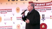 Kahramanmaraş Cumhurbaşkanı Erdoğan Toplu Açılış ve Temel Atma Törenine Katıldı-7