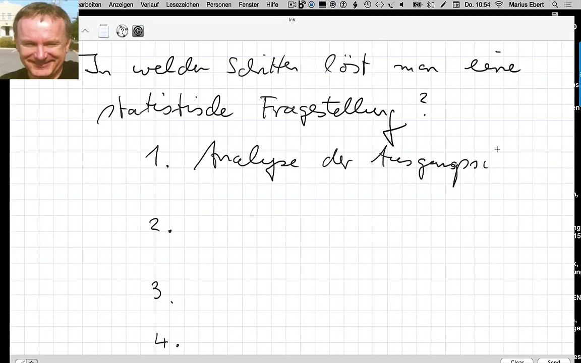 In welchen Schritten löst man eine statistische Fragestellung?