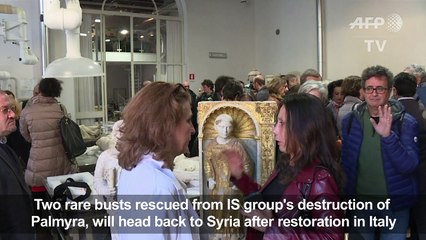 Antique busts ruined in Palmyra will return to Syria