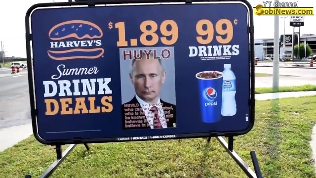 КАНАДА. На бигбордах вдоль дорог поясняют, почему ПУТИН - XYЙЛO!