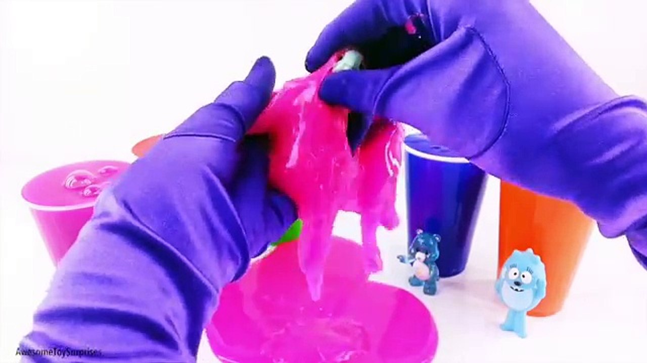 Learn Colors Clay Slime Toy Surprise Cups Yo Gabba Gabba Disney Car Toys