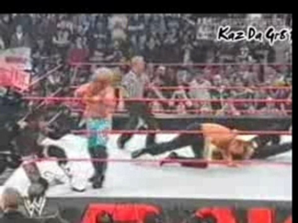 HBK & Booker T Get Beat Down