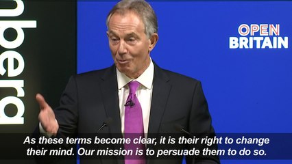 Blair urges pro-EU Britons to 'rise up' against Brexit