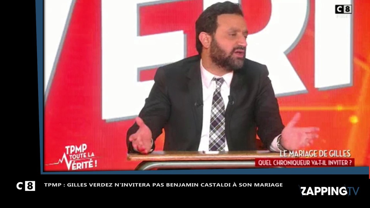 Gilles Verdez - TPMP : il n'invitera pas Benjamin Castaldi à son mariage (vidéo)