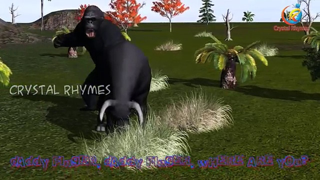 3d Animals Finger Family Nursery Children Educational Rhymes