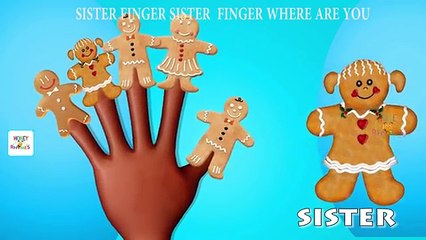 The Finger Family Gingerbread Family | Ginger Bread Cartoon Animation Nursery Rhymes for Children