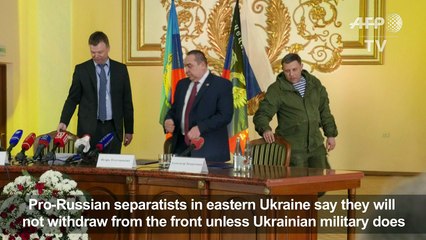 Ukraine: separatists want guarantee before withdrawal