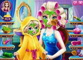 Игры для девочек онлайн—Эльза с дочкой на Спа макияже—Смотреть Мультфильмы Игры Для Детей