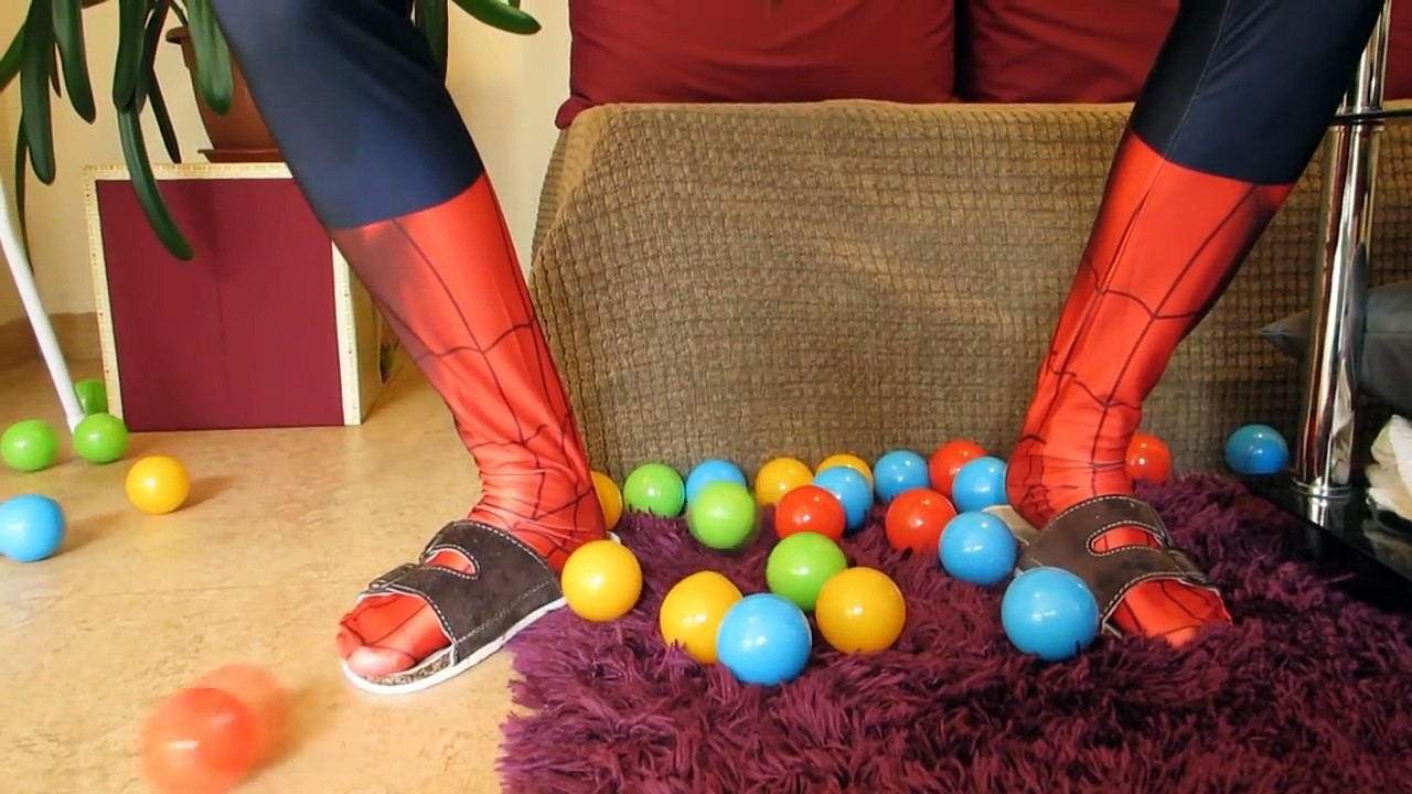 Spiderman vs Frozen Elsa Prank Challenge, Joker Poo and Fart Fun Superheroes Movie In real
