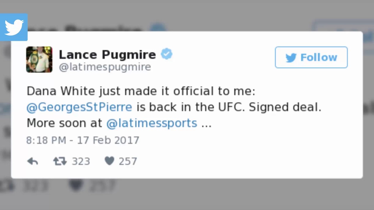 MMA legend Georges St-Pierre signs deal to return to UFC