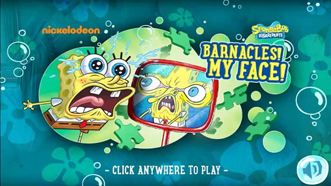 SpongeBob Squarepants Barnacles My Face - Cartoon Game for Kids - New SpongeBob