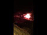 Un chalet prend feu à Isola