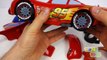 Giant Disney Cars Surprise Play Doh Egg Toys Opening Lightning McQueen Design Assemble Dri