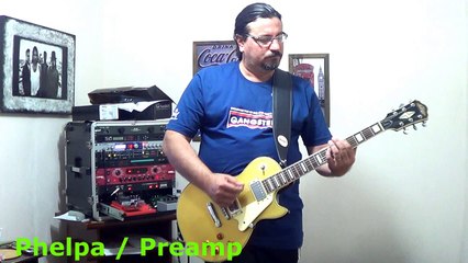 Comutação entre 2 amps, teste com  OD, DS, PREAMP e Shimmer