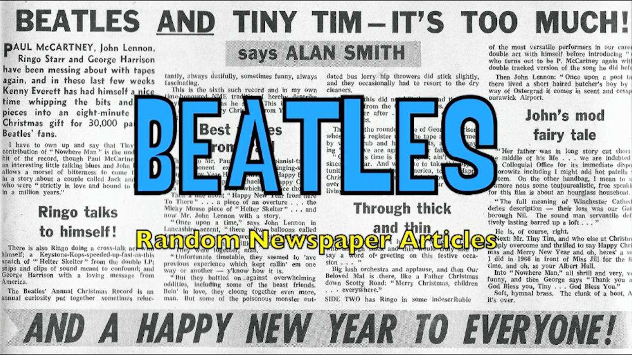 Beatles Newspaper articles