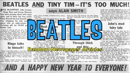 Beatles Newspaper articles