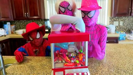 Spiderman vs Joker vs Frozen Elsa Pool Prank! - Ariel, Belle, Jasmine, Rapunzel, Pink Spid