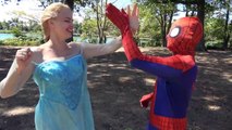 Frozen Elsa VALENTINES DAY with Spiderman Vs Black Spiderman Venom in Real Life Fun Super
