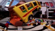 Childrens Toy Cars: Hot Wheels Criss Cross Crash Playset Unboxing and Playtime w/ Marxlen