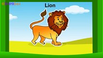 Learn Wild Animals! Animals Names Videos For Childrens
