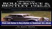 Audiobook Free Original Rolls-Royce   Bentley 1946-65: The Restorer s Guide to the  standard