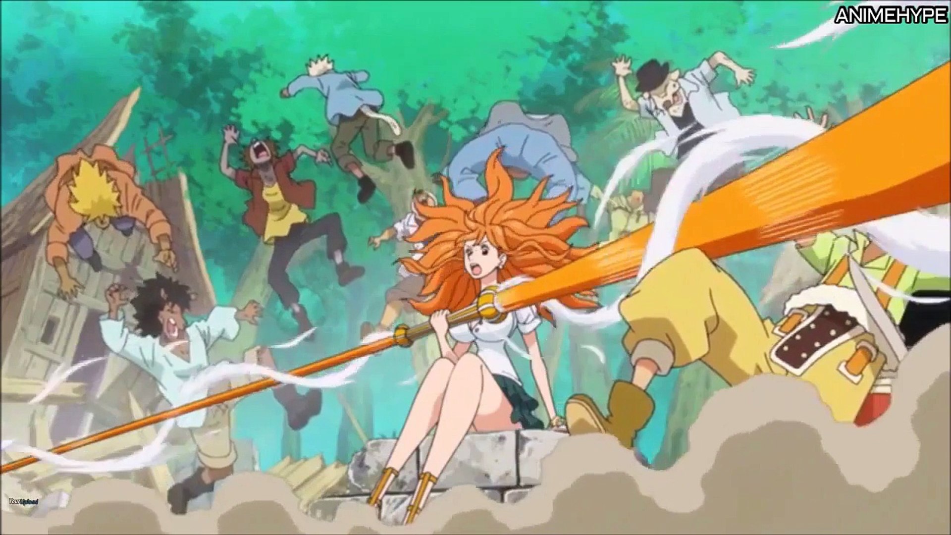 Nami's New Attack : Gust Sword (Eng Sub) HD 