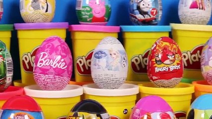 Surprise Eggs Mickey Mouse Angry Birds Barbie Peppa Pig Thomas & Friends Huevos Sorpresa Eier