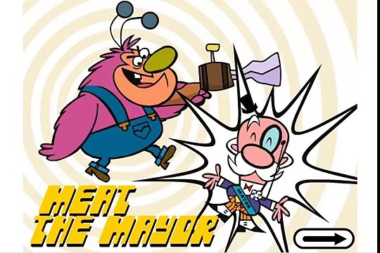 POWERPUFF GIRLS GAMES - THE POWERPUFF GIRLS - MEAT THE MAYOR