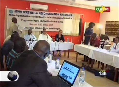Atelier de planification entre le ministère de la réconciliation nationale et le programme d’appui à la stabilisation de la paix