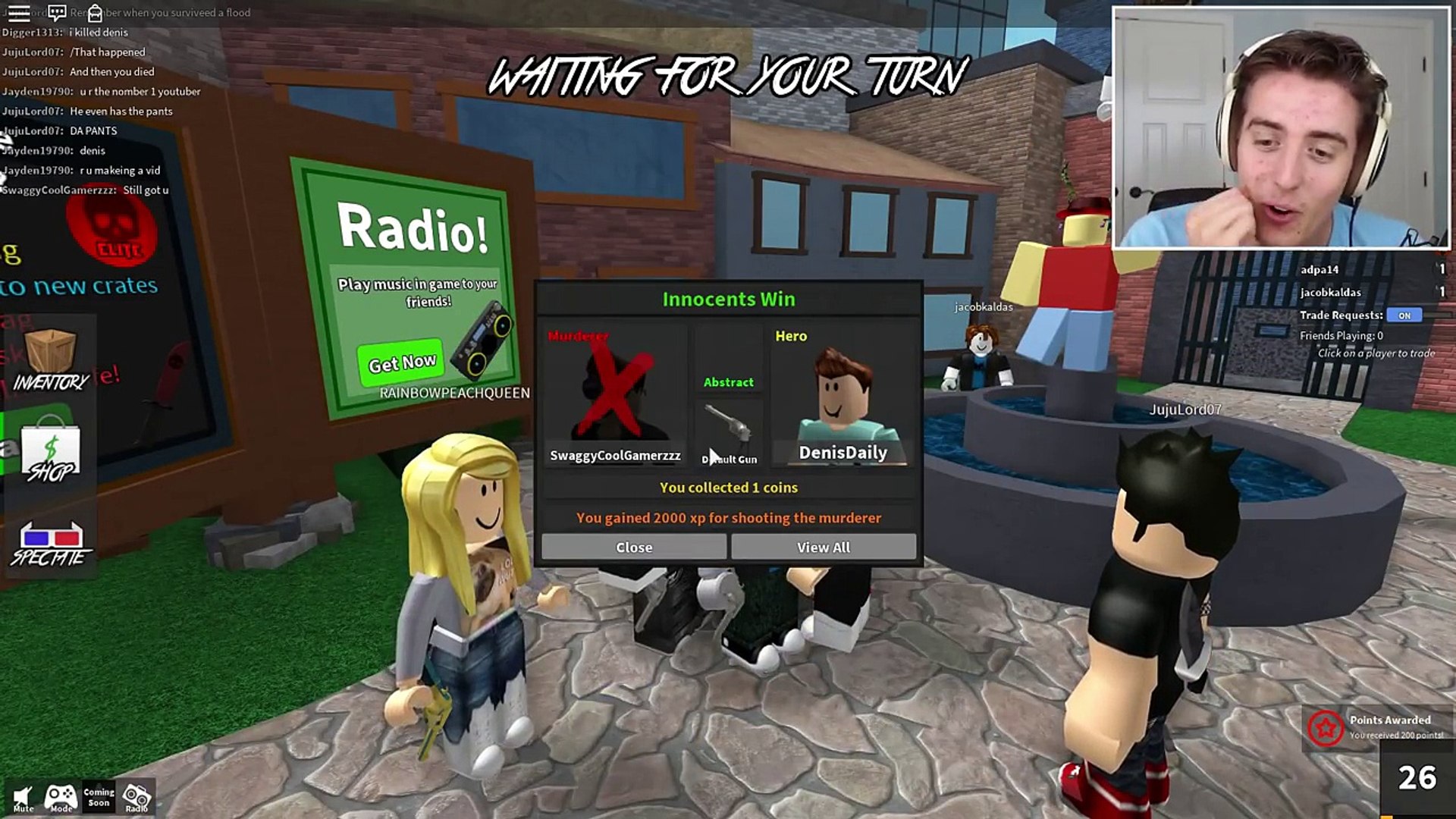 Roblox Murder Mystery 2 Stabbed To Death Video Dailymotion - if i die the video ends roblox murder mystery 2 broadcast