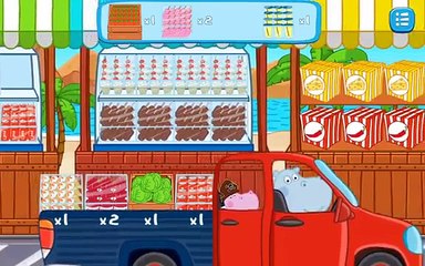 Hippo Beach Family Business - Kids Games Android and ios Gameplay 2016