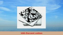 Mahogany Damask Print 18Inch by 28Inch Kitchen Towels Cotton Set of 3 Black 1678a280