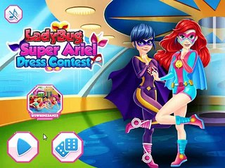 Mariquita Super Ariel Vestido de Concurso -dibujos animados para niños -los Mejores Juegos para Niños -Mejor Video de los Niños