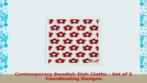 Swedish Dishcloth Set of 5 Grey Black Red WK b5b6f22c
