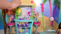 Barbie Hermanas Tiki Hut Vida En El Dreamhouse Playset Play Doh Voleibol y el Capitán Dol