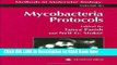 [Reads] Mycobacteria Protocols (Methods in Molecular Biology) Online Books